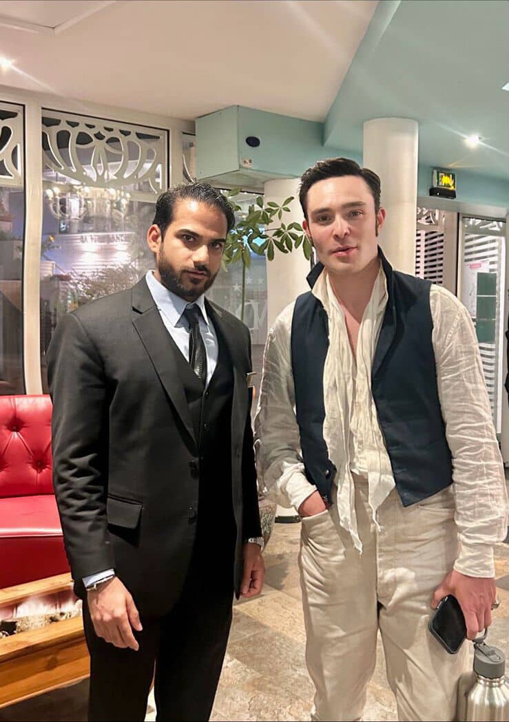Affejee Loukman & Ed Westwick (Chuck Bass)